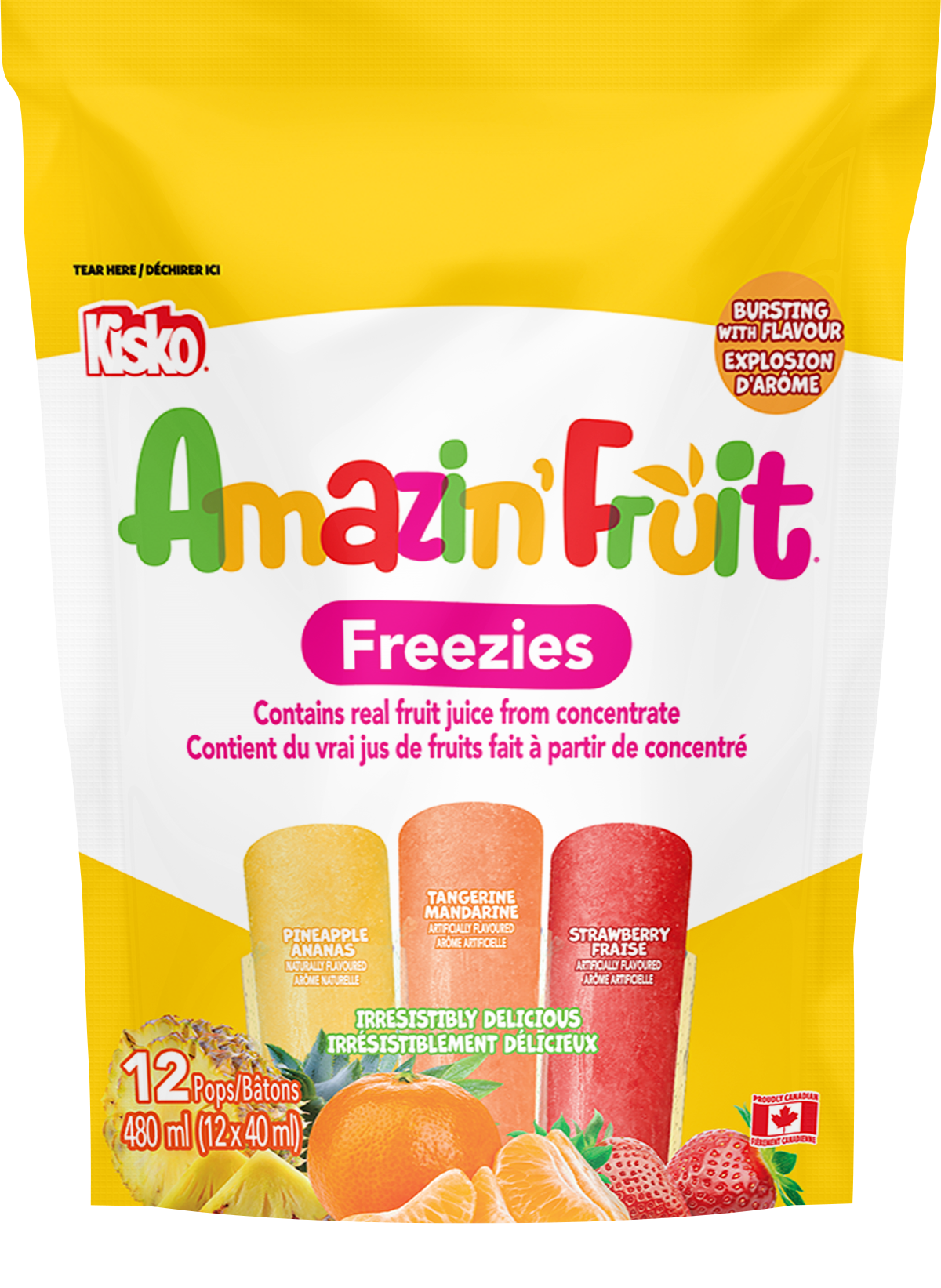 Kisko Amazin' Fruit Freezies (Pineapple)