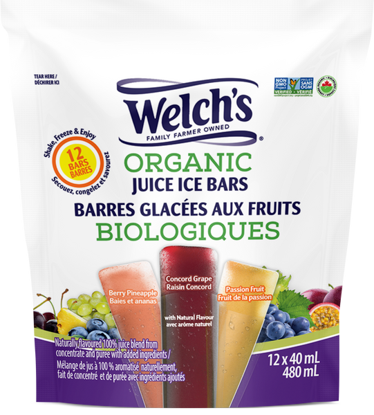 Welch's Organic Juice Ice Bars